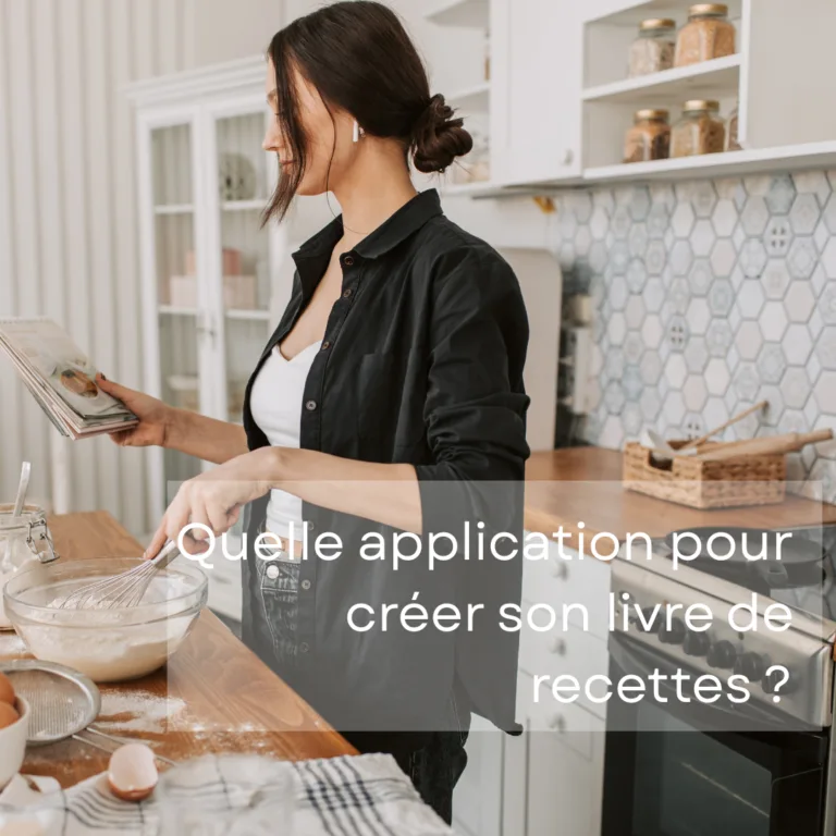 application pour créer un livre de recettes avec Life Crafting